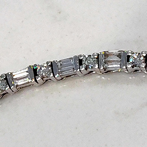 Custom Made Diamond Necklace 18" (98 Diamonds) approximate 10 Carats/36gr. VS1/2 - Picture 9 of 16